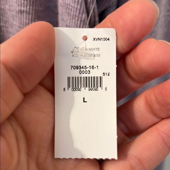 GAP Ribbed Henley Shirt in Purple - Picture 3 of 8